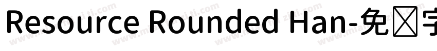Resource Rounded Han字体转换